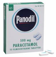 Panodil smertestillende tabletter 500mg, 10 stk