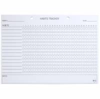 Planlægnings blok A4 Habit Tracker med 52 sider