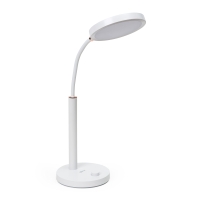 Platinet Skrivebordslampe AURA LED 10W 65 LED USB-C, hvid