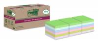 Post-it Super Sticky Recycle Notes 76x76mm assorterede farver