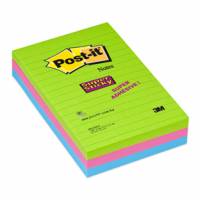 Post-it Super Sticky notes med linjer 152x100mm