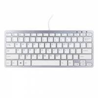 R-Go Compact ergonomisk tastatur hvid
