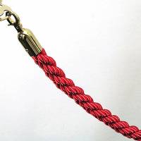 Reb med guldkroge til afspærringsstolpe 150cm rød