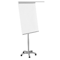 Rocada 360º mobil flipover med whiteboard og bord i et modul