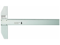 Rumold hovedlineal 100cm, st&aring;l, til sk&aelig;rearbejde m.m.