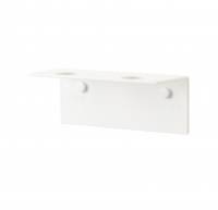 Sæbeholder til 2 flasker vægophæng i hvid rustfrit stål