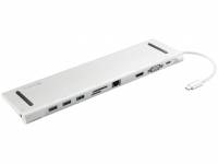 Sandberg USB-C 10-in-1 Docking Station aluminium