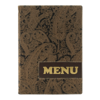  Securit Paisley design menuomslag A4 med 4 lommer