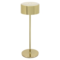 Securit SIGNATURE LED-bordlampe ledningsfri og d&aelig;mpbar guld