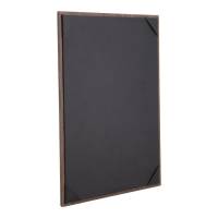 Securit Walnut menuholder med lommehjørner A4 valnød