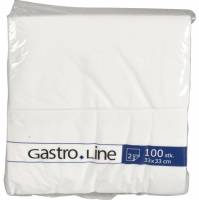 Gastro-Line frokostserviet 2-lags 1/8 HF fold 33x33cm hvid