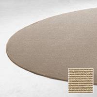 Sisal Boucle gulvt&aelig;ppe rundt &Oslash;120cm lys natur