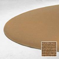 Sisal Boucle gulvt&aelig;ppe rundt &Oslash;120cm m&oslash;rk natur