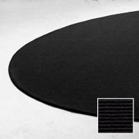 Sisal Boucle gulvt&aelig;ppe rundt &Oslash;90cm sort