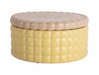 Skål Biscuit Box Ø20cm keramik gul