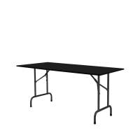 Stabelfix+ klapbord 120x80cm sort med sort stel