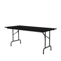 Stabelfix+ klapbord 160x80cm sort med sort stel