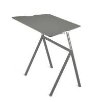 StandUp Trapets hæve-sænke skrivebord 122x63,5cm grå