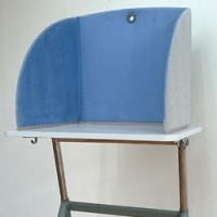 StandUp lyddæmpende bordskærm 80x55cm blå