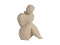 Statue Abstracto Tip 11x22cm brun