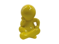 Statue Amigo Sitting 21x34,8cm gul