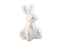 Statue Balloon Bunny 11,5x20cm keramik hvid