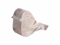 Statue Bird 4x10x17cm marmor brun