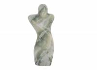 Statue Male 5x23cm marmor grøn