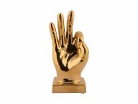 Statue Perfecto 7,5x21cm keramik guld 