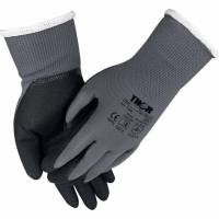 THOR Flex Tech Fingerdyppet nitrilhandske Str. 7 sort nitril-polyester