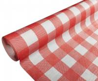 TableSMART rulledug papir Damask kvalitet 50mx120cm rød og hvid