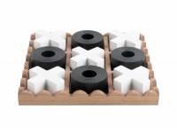 Tic Tac Toe spil 18,cm MDF sort