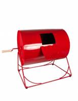 Tombola tromle rød metal med håndtag