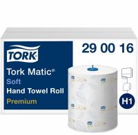 Tork Premium Matic Soft H1 håndklæderuller 2-lag 290016 hvid