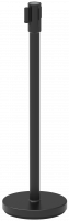 Twin kø-leder med 2 meter sort bånd og sort stolpe