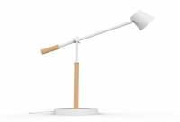 Unilux Vicky LED-Lampe i skandinavisk design hvid og træ
