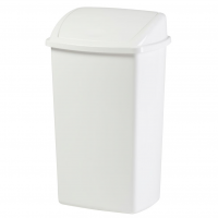 V-Part affaldsspand plast 50 liter med sving låg hvid
