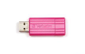 Verbatim USB key 32GB Store 'N' Go Pin Stripe Hot Pink