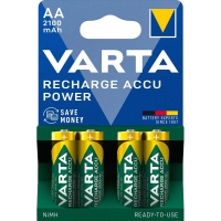 Varta AA genopladelige batterier, pakke a 4 stk
