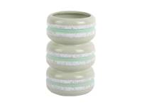 Vase Macaron Ø9,3cm keramik grøn