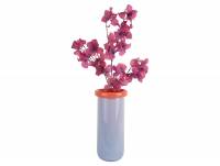 Vase Plegado &Oslash;14cm glas lilla og orange