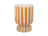 Vase Rayado Retro &Oslash;20,5cm glas gul