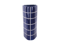 Vase Retro Tiles 15x37cm keramik bl&aring;