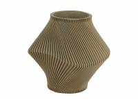 Vase Twisted Rib Ø18cm polyresin grøn