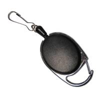 Yoyo med krog og karabin, 45cm udtr&aelig;k, sort