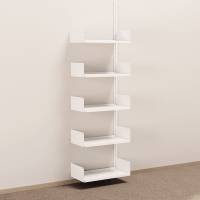 aLTI v&aelig;gh&aelig;ngt st&aring;lreol 2000x600x300mm p&aring;bygningssektion hvid