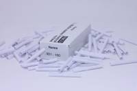 Amerikansk lotteri lodder 1-100 numre hvid