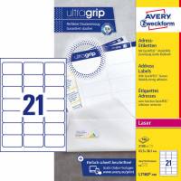 Avery L7160-100 etiketter med QuickPEEL og Ultragrip 63,5x38,1mm 