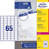 Avery L7651-100 etiketter med QuickPEEL og Ultragrip 38,1x21,2mm