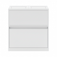 Bica 881 affaldsbeholder 80 liter med låg og op til 11 rum hvid